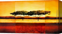 Mediterranean Canvas Paintings - Lazlo Emmerich Kenya by Unknown Artist