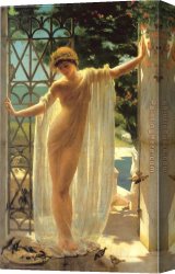 Lesbia And Her Sparrow Canvas Paintings - Lesbia 1 by Unknown Artist