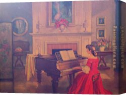 Artist's Canvas Paintings - M Ditlef sonata by Unknown Artist