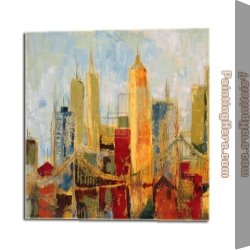 Dupre Canvas Paintings - Metro Heights Detail Karen Dupre by Unknown Artist