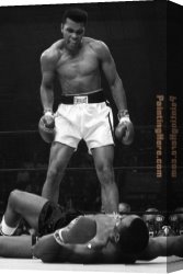Artist's Canvas Paintings - Muhammad Ali by Unknown Artist