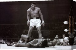 Artist's Canvas Paintings - Muhammad Ali vs. Sonny Liston by Unknown Artist