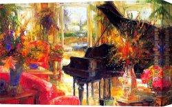 Artist's Canvas Paintings - Spring is in the Air by Unknown Artist