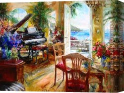 Summer Canvas Paintings - Summer Symphony by Unknown Artist