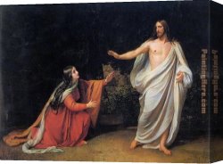 Baptism of Christ Canvas Paintings - The Appearance of Christ to Mary Magdalene By Alexander Ivanov by Unknown Artist