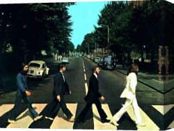 Artist's Canvas Paintings - the Beatles @ Abbey Road by Unknown Artist