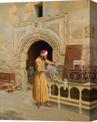 Maker Canvas Paintings - The furniture maker by Unknown Artist