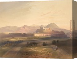 Town Canvas Paintings - Town and Citadel of Ghuznee by Unknown Artist