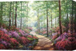 Walk Canvas Paintings - Woodland Walk by Unknown Artist