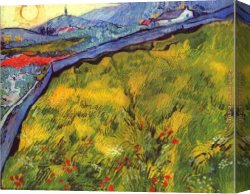 Promise of Spring Canvas Paintings - Field of Spring Wheat at Sunrise by Vincent van Gogh