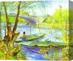 Promise of Spring Canvas Paintings - Fishing in Spring by Vincent van Gogh
