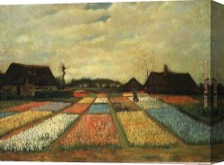 Golding Constable's Flower Garden Canvas Paintings - Flower Beds in Holland by Vincent van Gogh