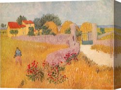 Gateway Canvas Paintings - Gateway to the Farm by Vincent van Gogh