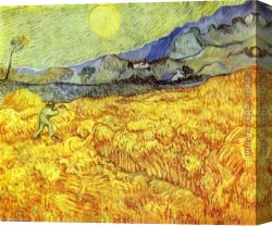 Reaper Canvas Paintings - Reaper by Vincent van Gogh