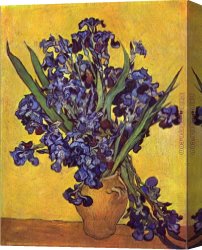 Irises Canvas Paintings - Still Life with irises by Vincent van Gogh