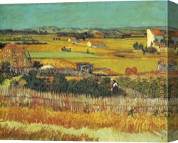 The Bedroom at Arles Canvas Paintings - The Harvest Arles by Vincent van Gogh