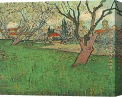 The Bedroom at Arles Canvas Paintings - View of Arles with Tress in Blossom by Vincent van Gogh