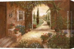 Secret Garden I Canvas Paintings - Secret Garden II by Vivian Flasch