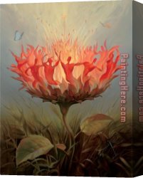 Fiery Dance Canvas Paintings - Fiery Dance by Vladimir Kush