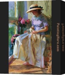 Afternoon Canvas Paintings - Afternoon Warmth by Vladimir Volegov