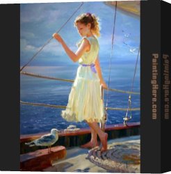 Le Depart En Voyage De Noces Canvas Paintings - Bon Voyage by Vladimir Volegov