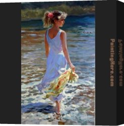 Vladimir Canvas Paintings - Ebb Tide by Vladimir Volegov