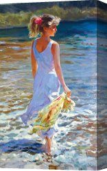 Vladimir Canvas Paintings - Low Tide by Vladimir Volegov