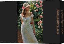 Heart of The Rose Canvas Paintings - park of rose by Vladimir Volegov