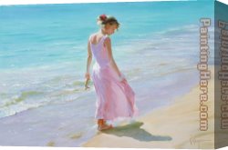 Vladimir Canvas Paintings - Pretty in Pink by Vladimir Volegov