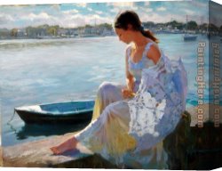Nearing Camp on The Upper Colorado River Canvas Paintings - River of Dreams by Vladimir Volegov