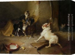 Walter Canvas Paintings - Over Matched by Walter Hunt