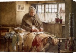 Walter Canvas Paintings - At Evening Time It Shall Be Light by Walter Langley