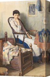 Walter Canvas Paintings - Motherhood by Walter Langley