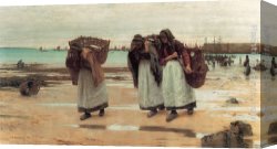 Walter Canvas Paintings - The Breadwinners by Walter Langley