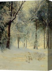 Walter Canvas Paintings - Sunshine After a Snowstorm by Walter Launt Palmer