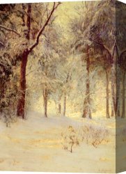 Walter Canvas Paintings - Sunshine After Snowstorm by Walter Launt Palmer