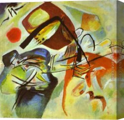Picture of The Last Supper II Canvas Paintings - Picture with a Black Arch by Wassily Kandinsky
