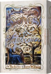 William Trost Richards Canvas Paintings - Songs of Innocence by William Blake