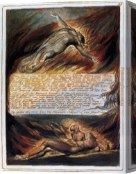 William Trost Richards Canvas Paintings - The Descent of Christ by William Blake