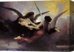 Music of The Soul II Canvas Paintings - A Soul in Heaven by William Bouguereau