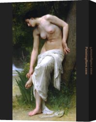After The Bath 1888 Canvas Paintings - After the Bath by William Bouguereau