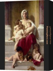 Bouguereau Canvas Paintings - Charity by William Bouguereau