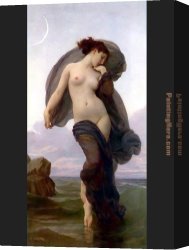 Evening Landscape at East Bergholt Canvas Paintings - Evening Mood by William Bouguereau