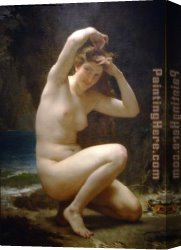 Venus Verticordia Canvas Paintings - La toilette de Venus by William Bouguereau