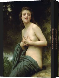 Promise of Spring Canvas Paintings - Spring Breeze by William Bouguereau