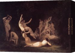 Bouguereau Canvas Paintings - The Nymphaeum by William Bouguereau