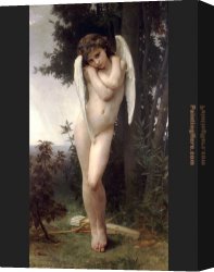 Bouguereau Canvas Paintings - Wet Cupid by William Bouguereau