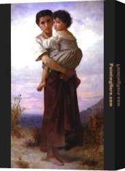 Bouguereau Canvas Paintings - Young Gypsies by William Bouguereau