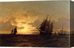 Return Canvas Paintings - Return of the Whales by William Bradford