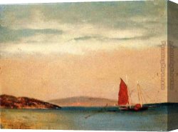 Seascape Canvas Paintings - Seascape by William Bradford